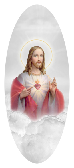 Sacred Heart Clouds White